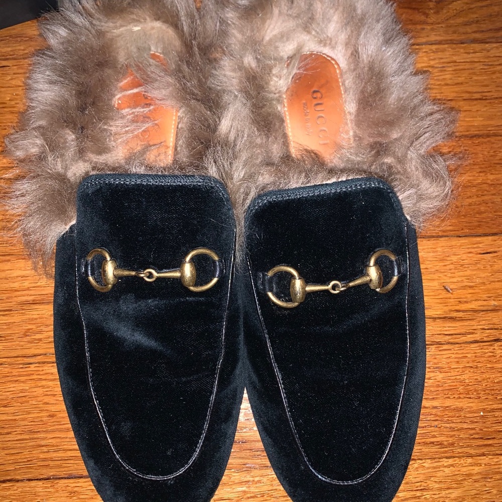 Gucci Fur Slides - image 2